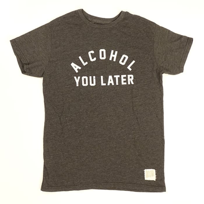 alcohol branded t shirts