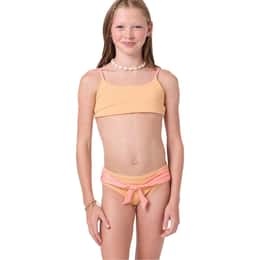 O'Neill Girls' Sunshine Revo Tie Back Bralette Bikini Set