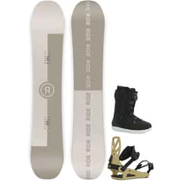 Ride Men's Agenda Snowboard + C-4 Snowboard Bindings Package '24