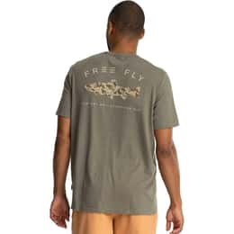 Free Fly Men's Trout Camo Pocket T Shirt