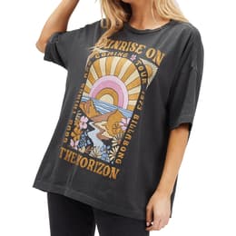 Billabong Women's On The Horizon Oversized Graphic T Shirt