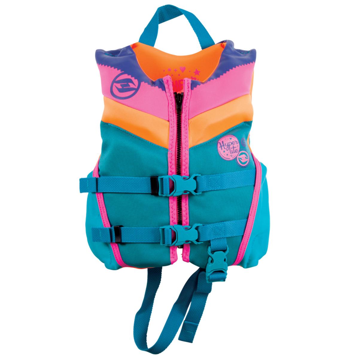 Hyperlite Girl's Indy Uscga Life Vest Pink/Teal - Sun & Ski Sports