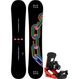 Burton Men's Cultivator Flat Top + Freestyle Re:Flex Snowboard Package '26