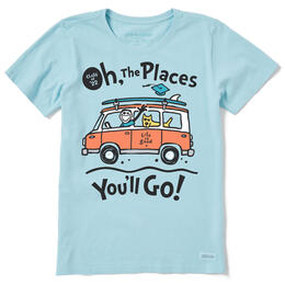 Life Is Good Women's Oh the Places Van Class Of '22 Short Sleeve T Shirt