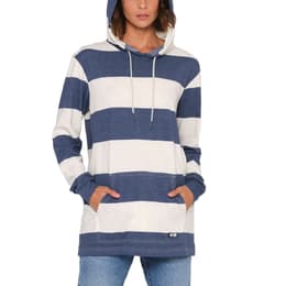 Hotkey Women Stripe Sweatshirt Long Sleeve Blouse Hooded Pocket Pullover Tops Shirt Hoodie Tops Sweater