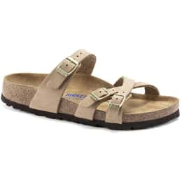 Birkenstock Women's Franca Soft Footbed Nubuck Leather Sandals