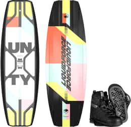 Liquid Force Men's Unity Wakeboard + Classic 6X Wakeboard Bindings Package 24’