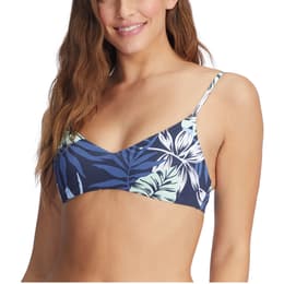 ROXY Women's Printed Beach Classics Athletic Triangle Bikini Top