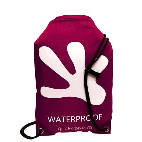 Geckobrands Waterproof 10L Drawstring Backpack alt image view 1
