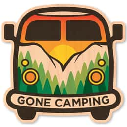 Dust City Wood Sticker Gone Camping Wood Sticker