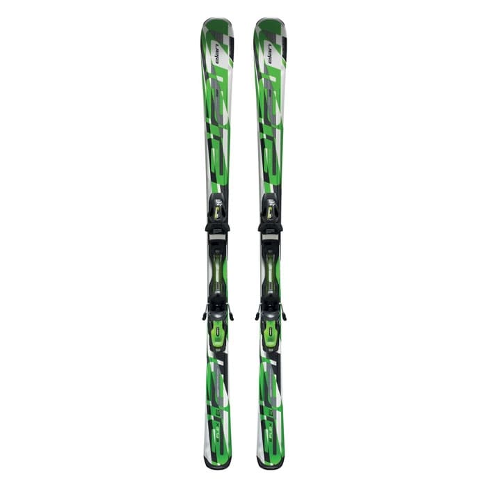 Elan Men's eFlex 6 Green All Mountain Skis with EL 10.0 QT Bindings '13