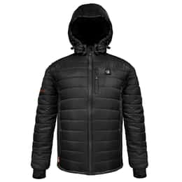 ActionHeat Men's V Battery Heated Puffer Jacket With Hood
