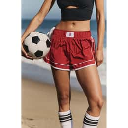 Free People Women's Varsity Blues Shorts