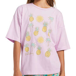Billabong Girls' Pineapple Party Oversized T-Shirt