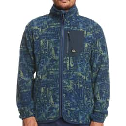 Quiksilver Men's Clean Coasts FZ Print Fleece Jacket