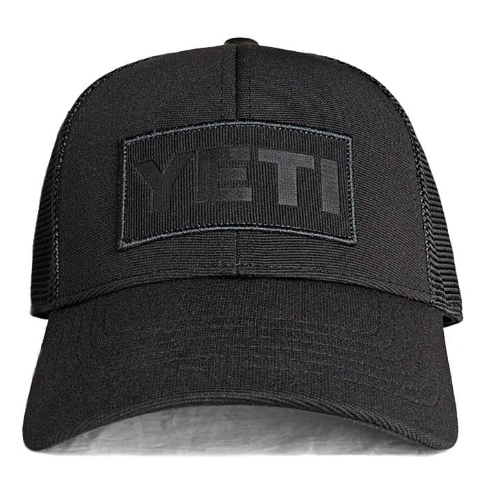 Yeti Men's Black On Black Patch Trucker Hat Sun & Ski Sports
