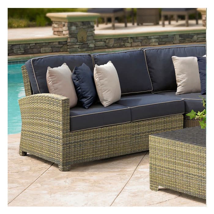 North Cape Cabo Collection Sectional Left Loveseat Willow - Sun & Ski ...