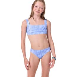 O'Neill Girls' Surf Abstract Square Neck Tank Bikini Set