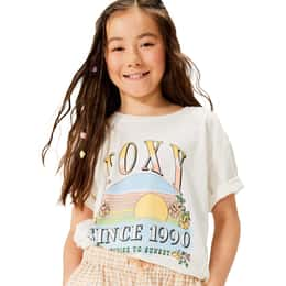 ROXY Girls' Sunrise To Sunset Oversized Boyfriend T Shirt