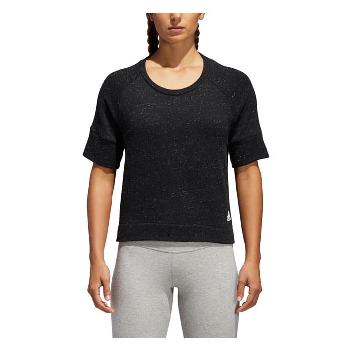 Download Adidas Women's S2s Short Sleeve Top Black Melange - Sun ...