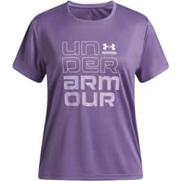 Under Armour Girls' UA Tech Split Wordmark Short Sleeve T-Shirt