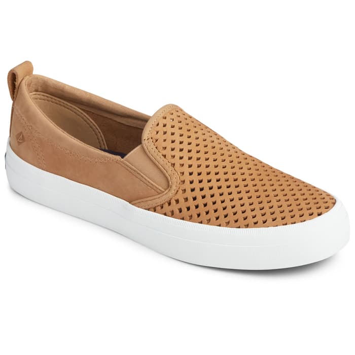 sperry crest twin gore scalloped perforated sneaker
