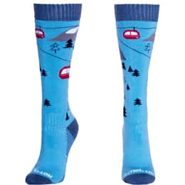 Hot Chillys Gondola Blue Mid Volume Sock
