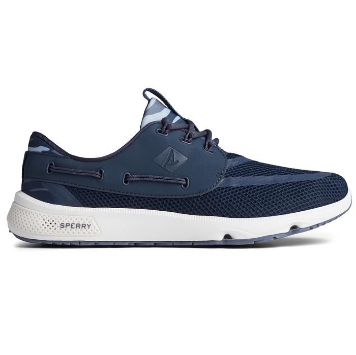Sperry Women's 7 Seas Carbon Lace-Up Boat Shoes - Water Repellent Knit, Razor-Cut Traction - View #8