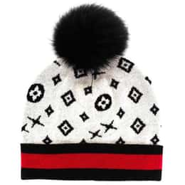 Mitchies Matchings Women's High Fashion Faux Pom Beanie