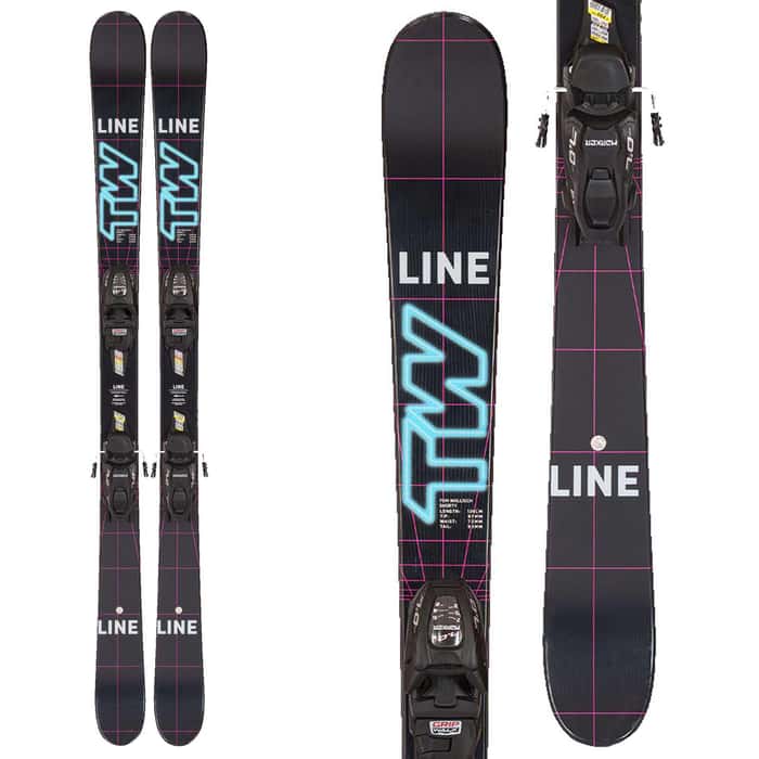 LINE Kids Tom Wallisch Shorty Skis with 7.0 Bindings 23