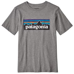 Patagonia Boy's P-6 Logo Organic Cotton T Shirt