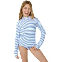 Cabana Life Girls' 3-Piece Long Sleeve Rashguard Set