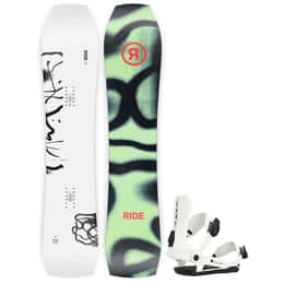 Ride WARPIG Snowboard + CL-6 Snowboard Bindings Package '24