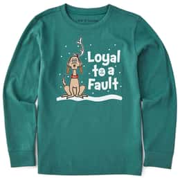 Life Is Good Boys' Max Loyal To A Fault Long Sleeve Crusher T Shirt