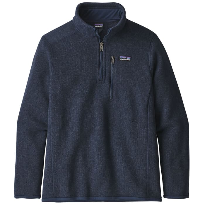 patagonia men's woolyester fleece quarter zip pullover sweater