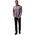 TravisMathew Men's Cloud Flannel Plaid Long Sleeve Button Up Shirt alt image view 5