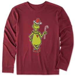 Life Is Good Men's Greetings From Who-Ville Long Sleeve Crusher T Shirt