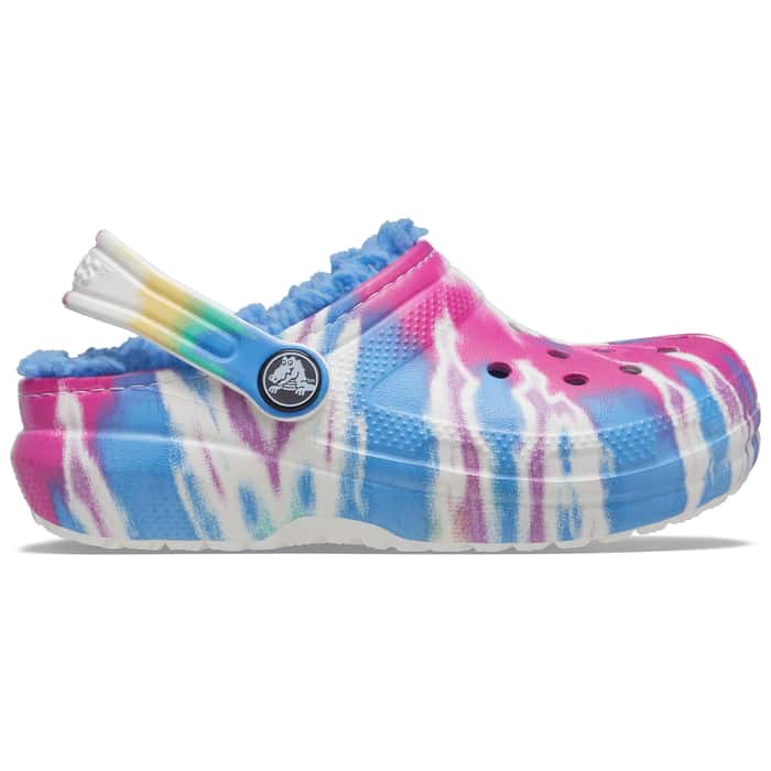 Crocs Girl's Classic Tie Dye Lined Clogs