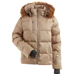 Nils Women's Skylar Metallic Faux Fur Jacket