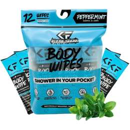Klean Freak 12 Pack Body Wipes - Peppermint
