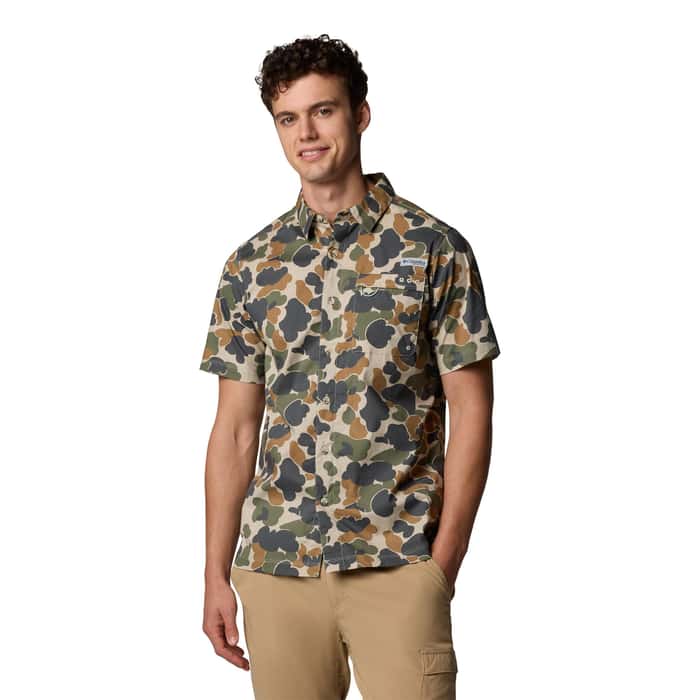 Columbia Men's PFG Wild Cast Camp Short Sleeve Shirt
