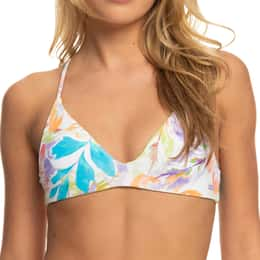 ROXY Women's Retro Revo Reversible Triangle Bikini Top