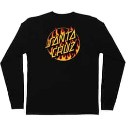 Santa Cruz Men's X Thrasher Flame Dot Long Sleeve T Shirt