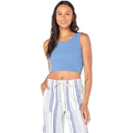 ROXY Women's Good Keepsake Sleeveless Cropped Tank Top