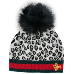 Mitchie's Matchings Women's Knitted Animal Print Hat