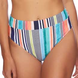 Next By Athena Women's Saltwater Stripe Platform High Waist Swim Bottom
