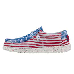 Hey Dude Men's Wally Patriotic Casual Shoes