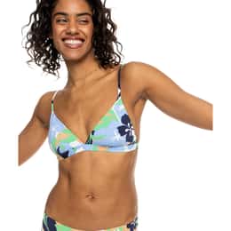 ROXY Women's Printed Beach Classics Fixed Triangle Bikini Top