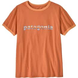 Patagonia Women's '73 Text Logo Organic Ringer T Shirt