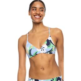 ROXY Women's Printed Beach Classics Strappy Bra Bikini Top